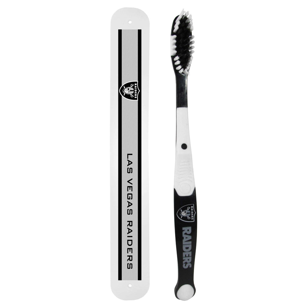 Las Vegas Raiders Toothbrush and Travel Case - Las Vegas Raiders - Flyclothing LLC