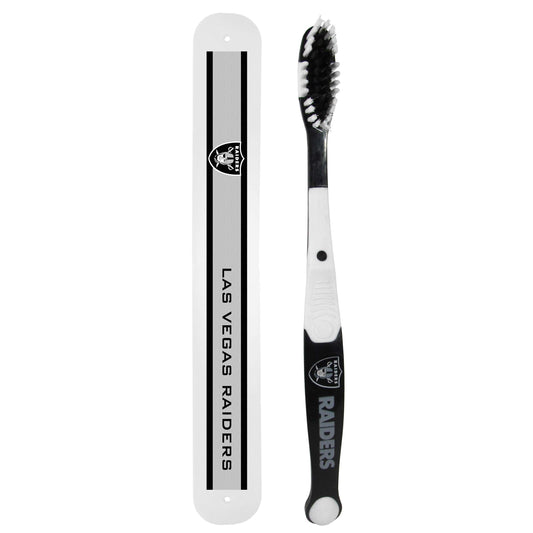 Las Vegas Raiders Toothbrush and Travel Case - Las Vegas Raiders - Flyclothing LLC