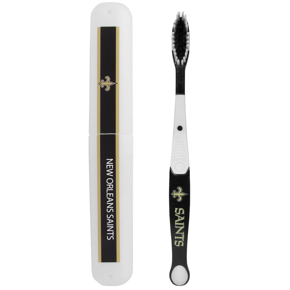 New Orleans Saints Toothbrush and Travel Case - New Orleans Saints - Flyclothing LLC