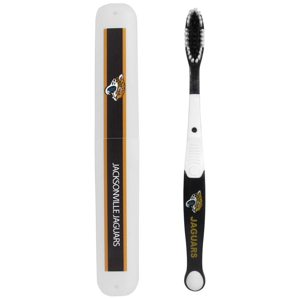 Jacksonville Jaguars Toothbrush and Travel Case - Jacksonville Jaguars - Flyclothing LLC