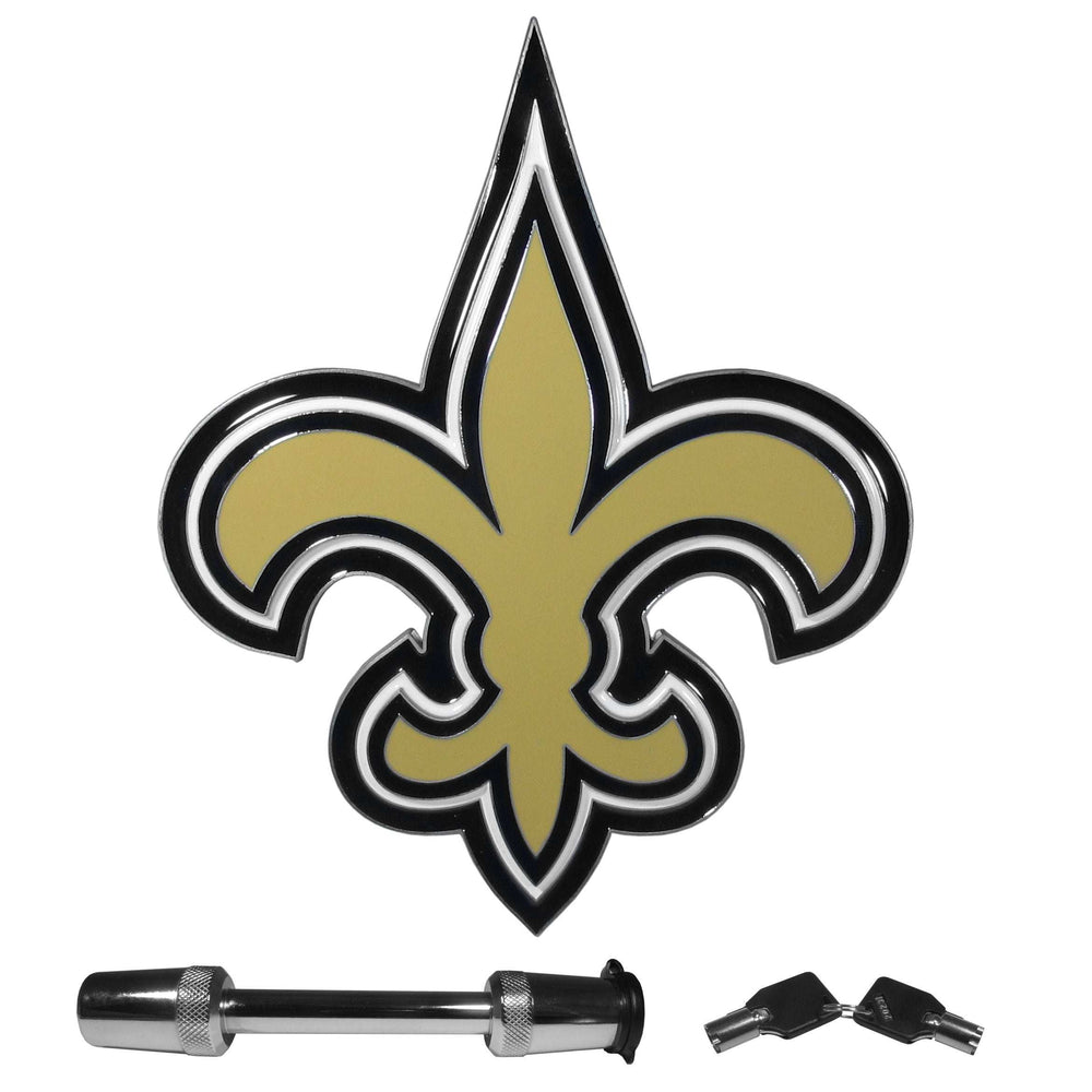 New Orleans Saints Trailer Hitch with Hitch Lock - New Orleans Saints - Flyclothing LLC