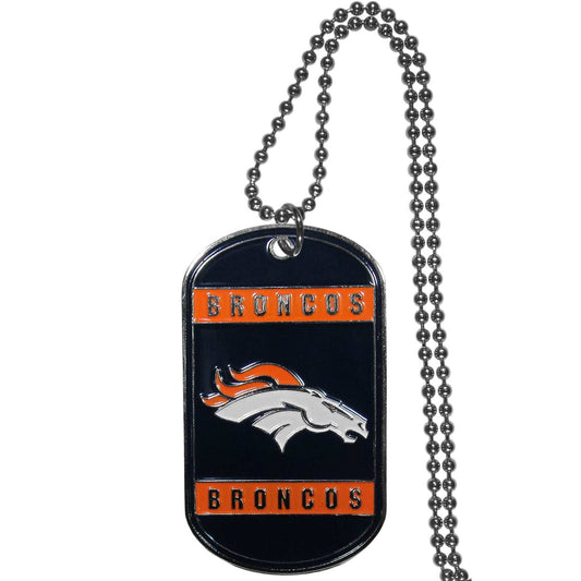 Denver Broncos Tag Necklace - Denver Broncos - Flyclothing LLC