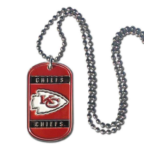 Kansas City Chiefs Tag Necklace - Kansas City Chiefs - Flyclothing LLC