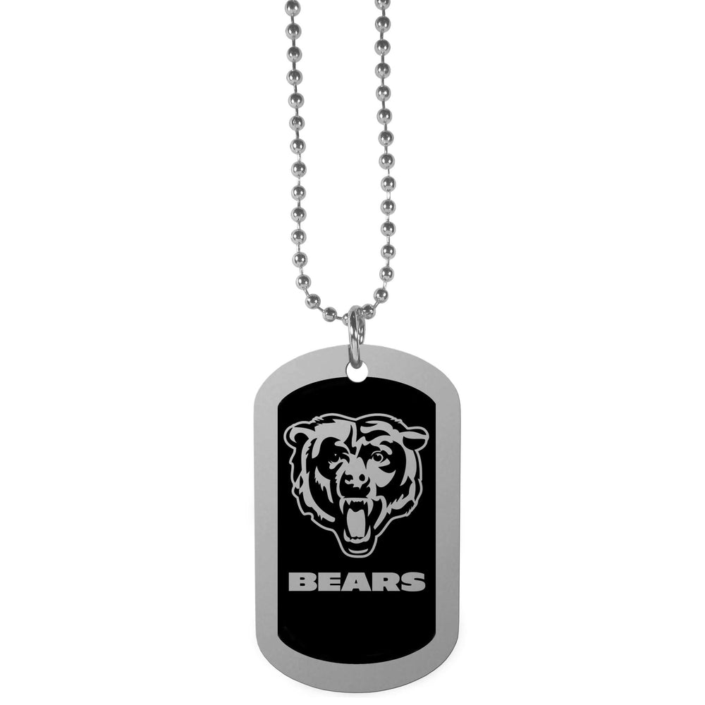 Chicago Bears Chrome Tag Necklace - Chicago Bears - Flyclothing LLC