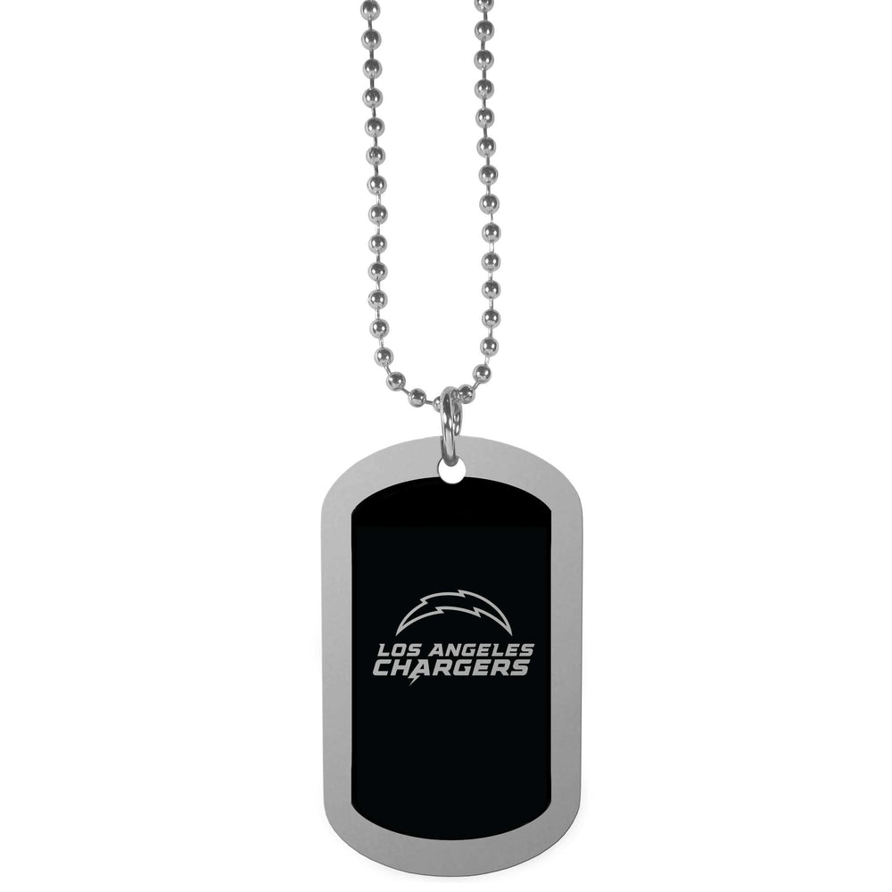 Los Angeles Chargers Chrome Tag Necklace - Los Angeles Chargers - Flyclothing LLC
