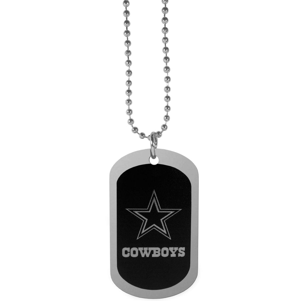 Dallas Cowboys Chrome Tag Necklace - Dallas Cowboys - Flyclothing LLC