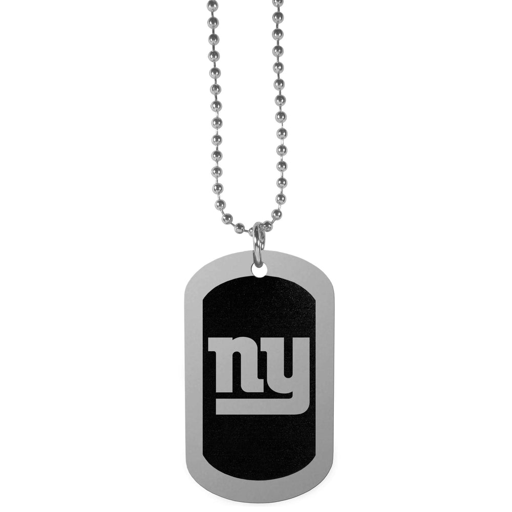New York Giants Chrome Tag Necklace - New York Giants - Flyclothing LLC