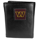 Washington Commanders Leather Tri-fold Wallet - Siskiyou Buckle - Flyclothing LLC