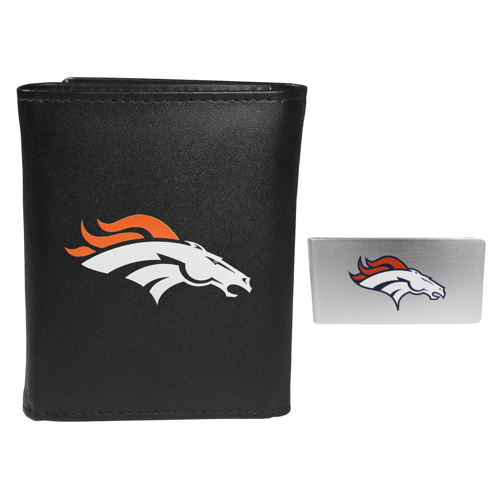 Denver Broncos Tri-fold Wallet & Money Clip - Denver Broncos - Flyclothing LLC