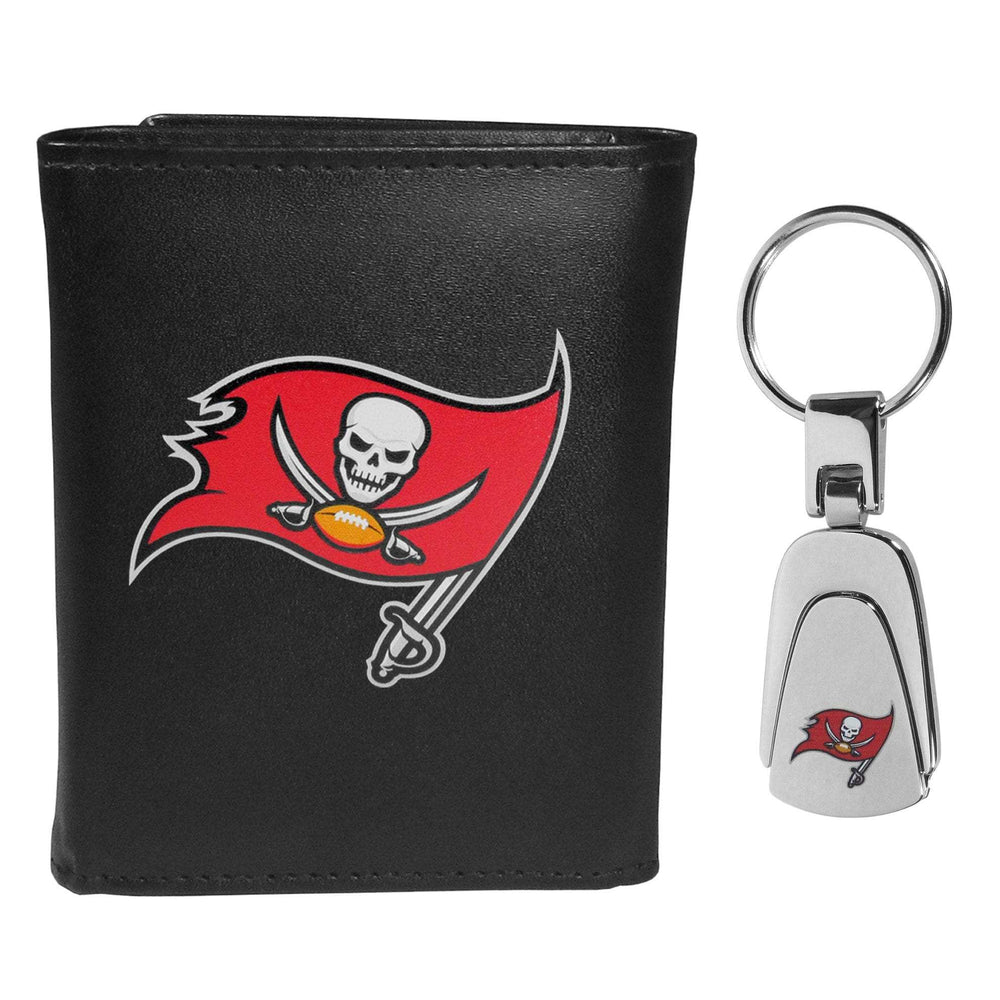 Tampa Bay Buccaneers Tri-fold Wallet & Steel Key Chain - Tampa Bay Buccaneers - Flyclothing LLC