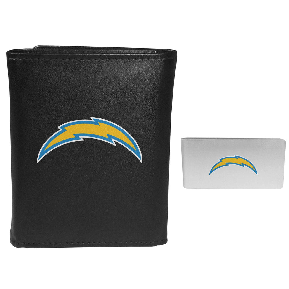 Los Angeles Chargers Tri-fold Wallet & Money Clip - Los Angeles Chargers - Flyclothing LLC