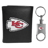 Kansas City Chiefs Tri-fold Wallet & Valet Key Chain - Kansas City Chiefs - Flyclothing LLC