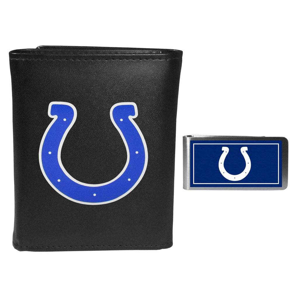 Indianapolis Colts Tri-fold Wallet & Color Money Clip - Indianapolis Colts - Flyclothing LLC