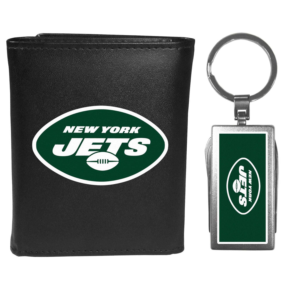New York Jets Tri-fold Wallet & Multitool Key Chain - New York Jets - Flyclothing LLC