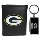 Green Bay Packers Tri-fold Wallet & Multitool Key Chain, Black - Green Bay Packers - Flyclothing LLC
