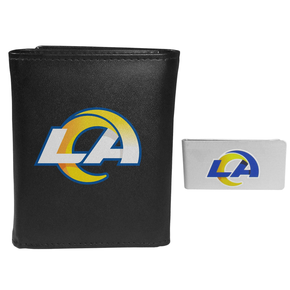 Los Angeles Rams Tri-fold Wallet & Money Clip - Los Angeles Rams - Flyclothing LLC