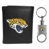 Jacksonville Jaguars Tri-fold Wallet & Valet Key Chain - Jacksonville Jaguars - Flyclothing LLC