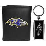 Baltimore Ravens Tri-fold Wallet & Multitool Key Chain, Black - Baltimore Ravens - Flyclothing LLC