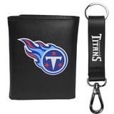 Tennessee Titans Tri-fold Wallet & Strap Key Chain - Tennessee Titans - Flyclothing LLC