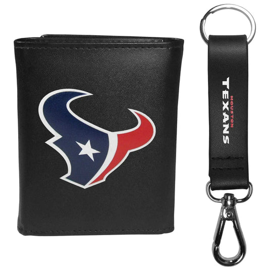 Houston Texans Tri-fold Wallet & Strap Key Chain - Houston Texans - Flyclothing LLC