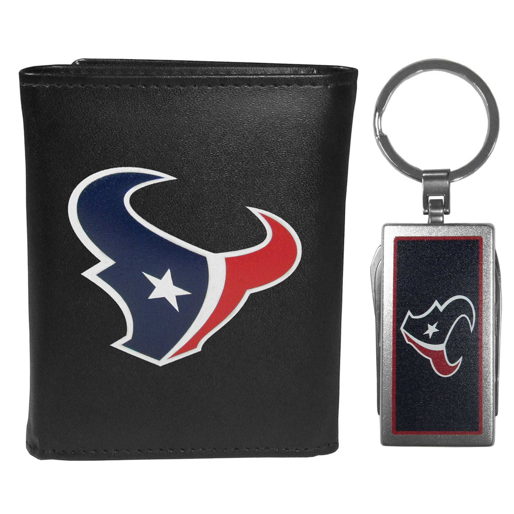 Houston Texans Tri-fold Wallet & Multitool Key Chain - Houston Texans - Flyclothing LLC