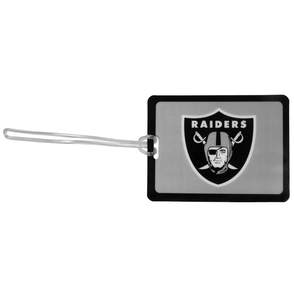 Las Vegas Raiders Vinyl Luggage Tag - Las Vegas Raiders - Flyclothing LLC