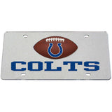Indianapolis Colts Mirrored License Plate - Indianapolis Colts - Flyclothing LLC