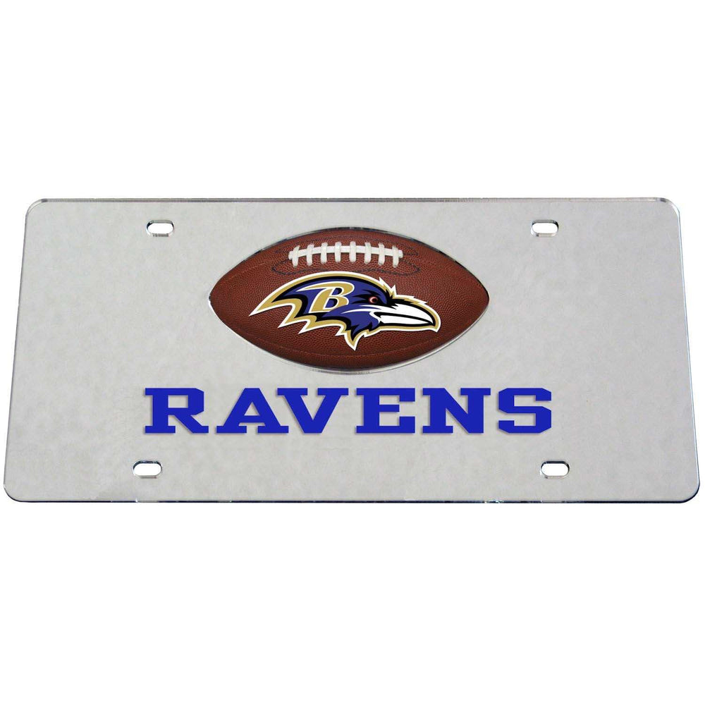 Baltimore Ravens Mirrored License Plate - Baltimore Ravens - Flyclothing LLC