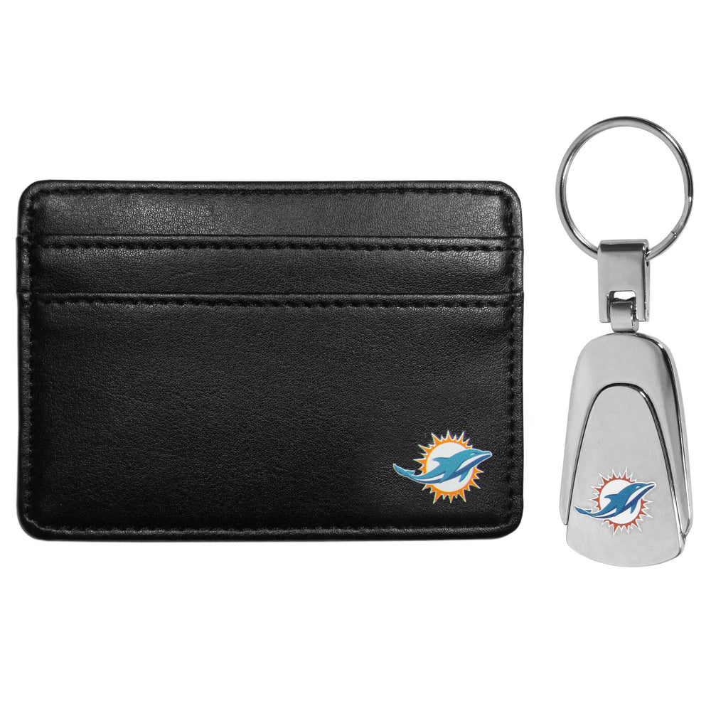 Miami Dolphins Weekend Wallet & Steel Key Chain - Miami Dolphins - Flyclothing LLC