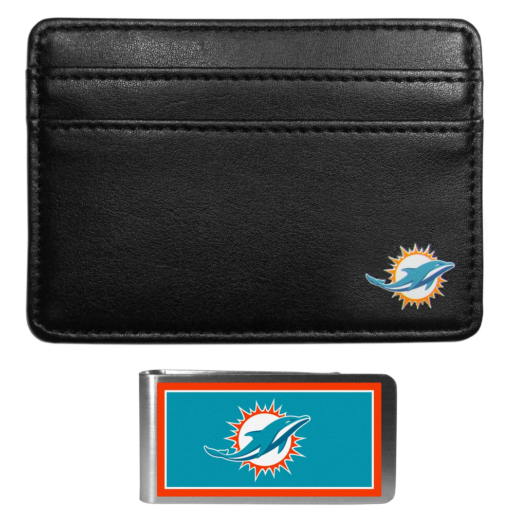 Miami Dolphins Weekend Wallet & Color Money Clip - Miami Dolphins - Flyclothing LLC