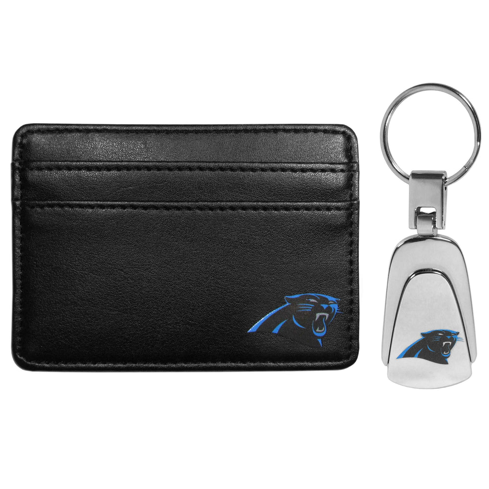 Carolina Panthers Weekend Wallet & Steel Key Chain - Carolina Panthers - Flyclothing LLC
