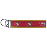 San Francisco 49ers Woven Wristlet Key Chain - San Francisco 49ers - Flyclothing LLC