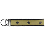New Orleans Saints Woven Wristlet Key Chain - New Orleans Saints - Flyclothing LLC