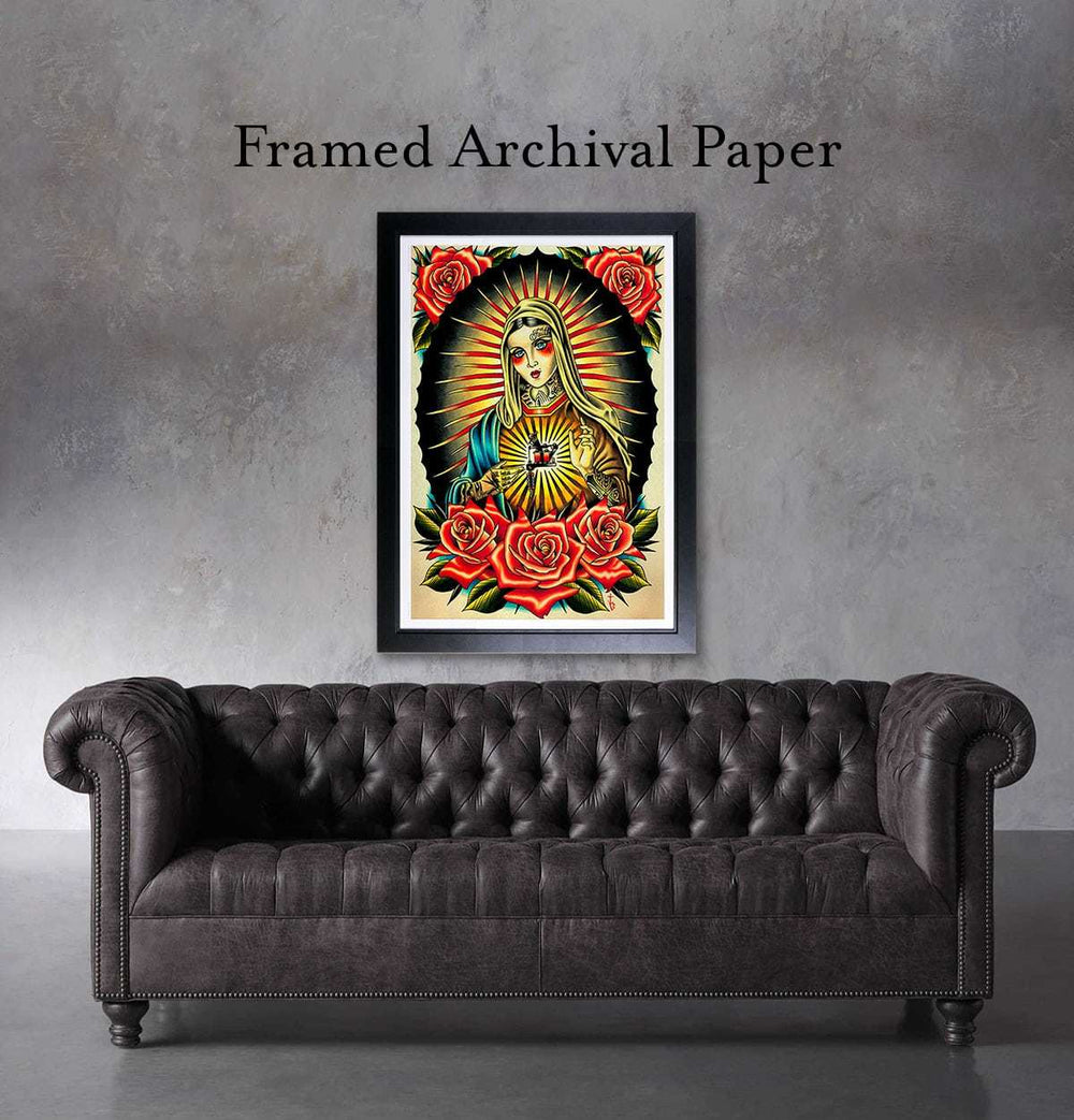 Black Market Art Company Faith Mary Print - Black Market Art Company - Flyclothing LLC