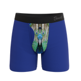The Fancy Feather | Peacock Ball Hammock® Pouch Underwear With Fly - Shinesty - Flyclothing LLC