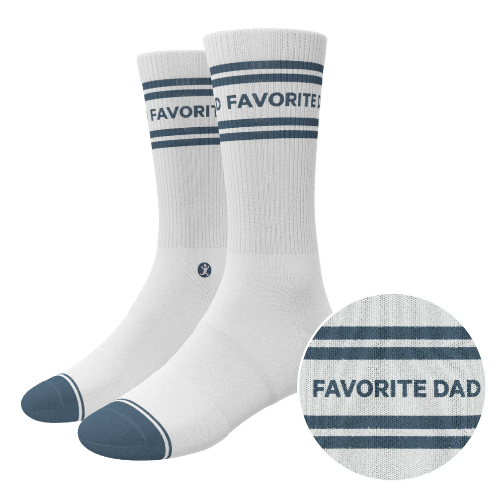 The Favorite Dad | Father's Day Heel Hammock™ Crew Socks - Shinesty - Flyclothing LLC