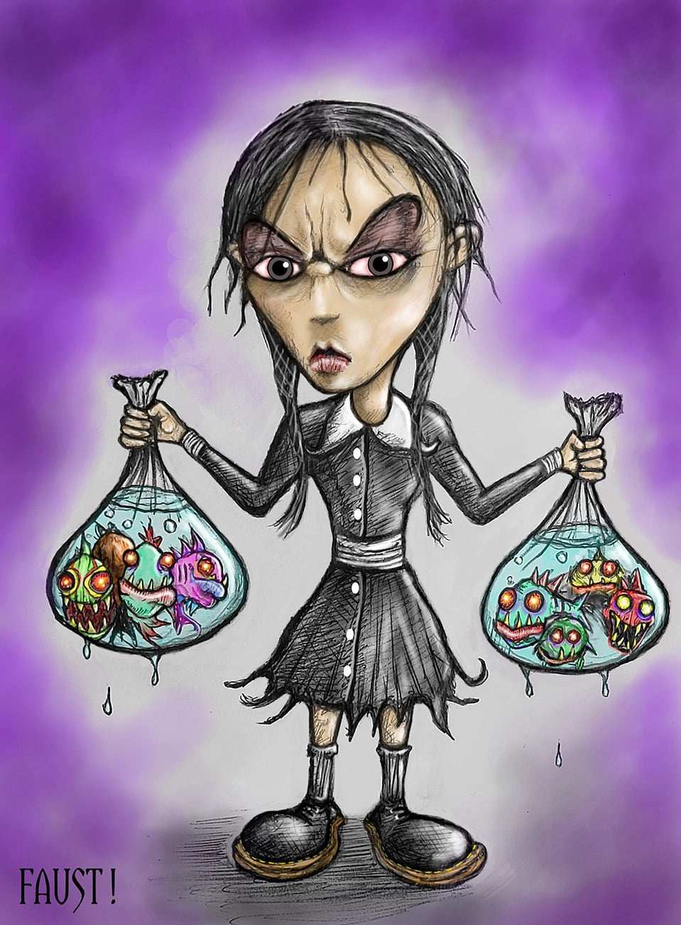 Black Market Art Company Feeding Time Print - Black Market Art Company - Flyclothing LLC