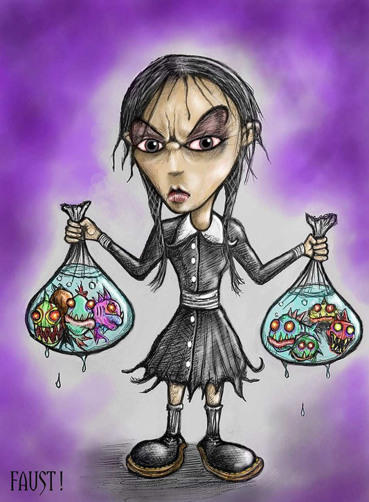 Black Market Art Company Feeding Time Print - Black Market Art Company - Flyclothing LLC