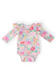 Field of Flowers L/S Flutter Bodysuit - Mila & Rose ® - Flyclothing LLC