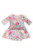 Field of Flowers 3/4 Twirl Bodysuit - Mila & Rose ® - Flyclothing LLC