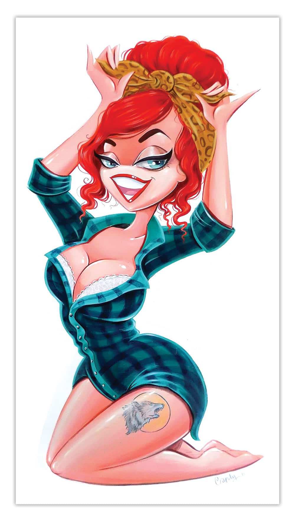 Black Market Art Company Flannel Clad Print - Black Market Art Company - Flyclothing LLC