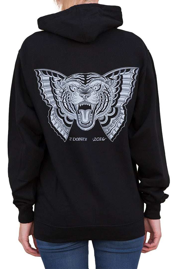 Black Market Art Company Flying Tiger Women's Pull Over Hoodie - Black Market Art Company - Flyclothing LLC
