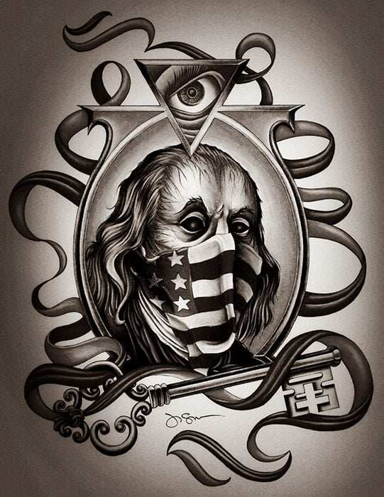 Black Market Art Company Forefather Print - Black Market Art Company - Flyclothing LLC