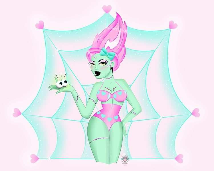 Black Market Art Company Franki Pop Print - Black Market Art Company - Flyclothing LLC