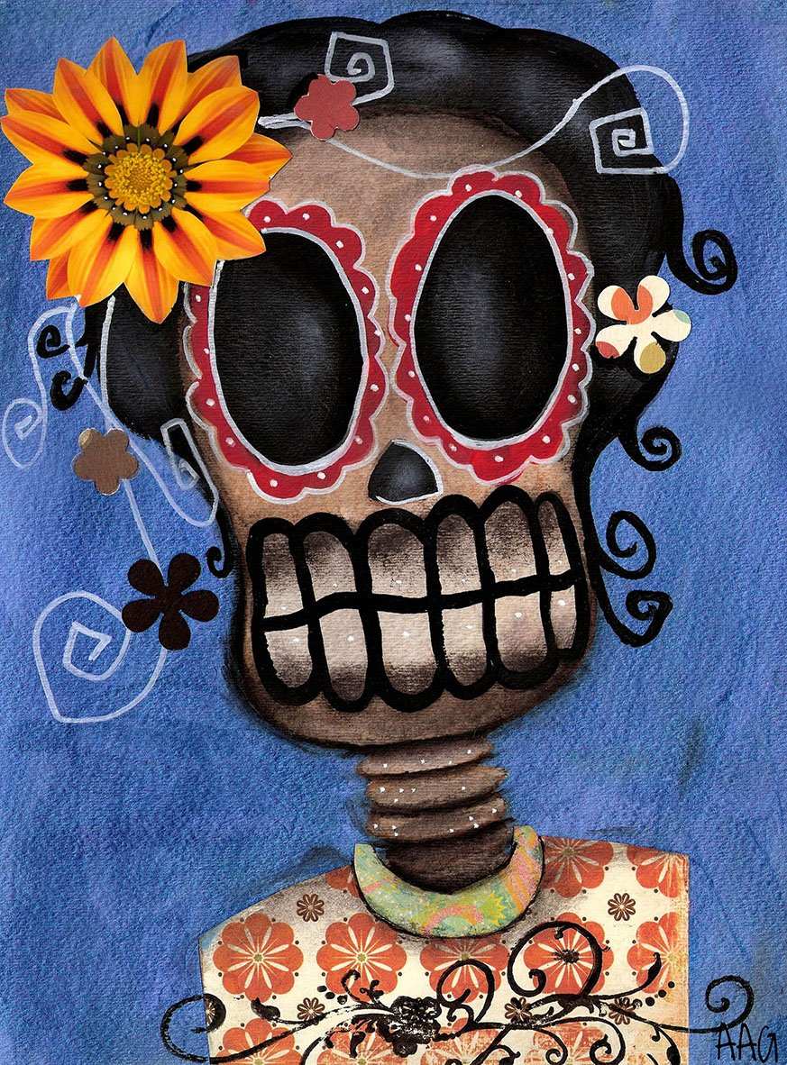 Black Market Art Company Frida Muerta Print - Black Market Art Company - Flyclothing LLC