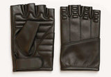 Mens Fingerless Leather Gloves - Unik Just for Bikers - Flyclothing LLC