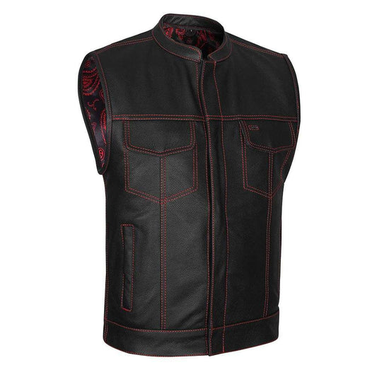 Fury - Club Vest (Red) - GoLeather - Flyclothing LLC