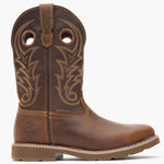 Georgia Boot Core 37 Western 11" Steel Toe Waterproof Pull-On Work Boot-brown-gb00692