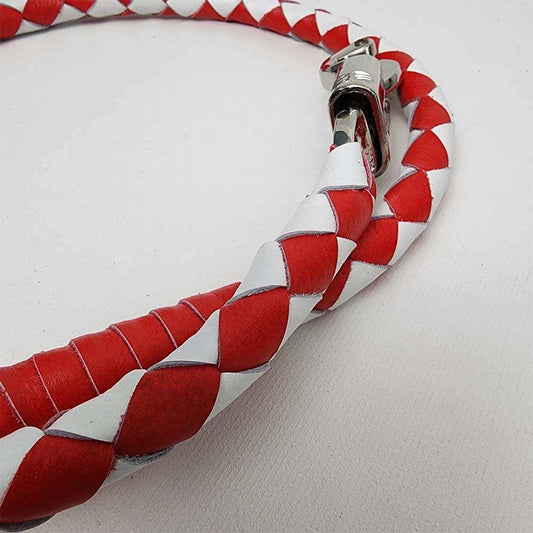 Get Back Whip - White and Red - GoLeather - Flyclothing LLC