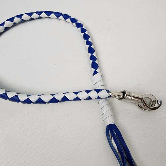 Get Back Whip - White and Blue - GoLeather - Flyclothing LLC